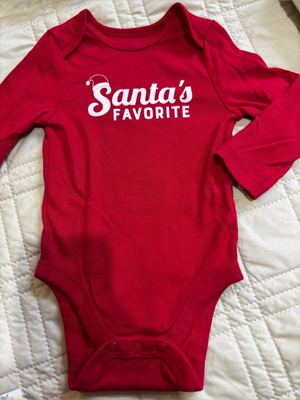 Jumping Beams 9M Red "Santa's Favorite" Bodysuit